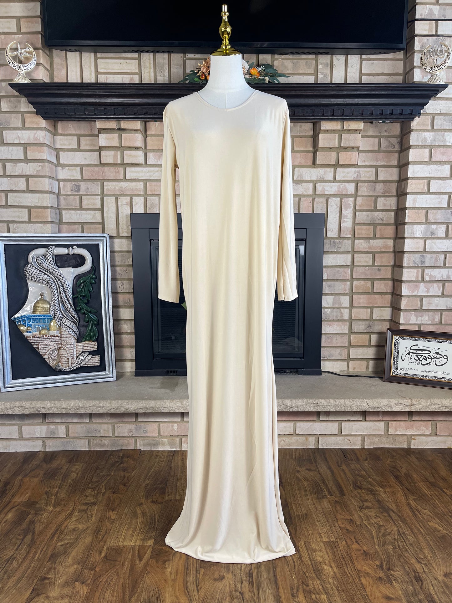 Plain long sleeve underdress (slip)