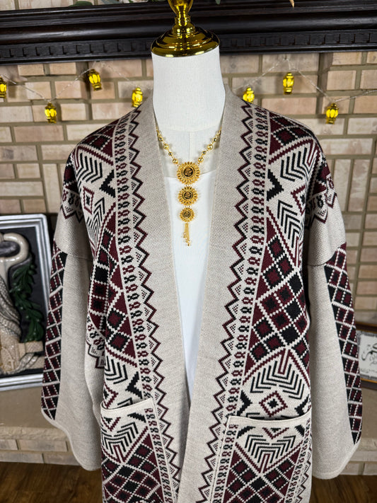 Light Grey Wool Besht