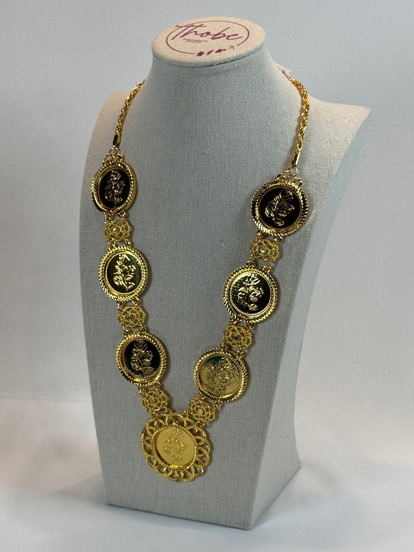 Golden Coin "Lira" Necklace II (Qilada)