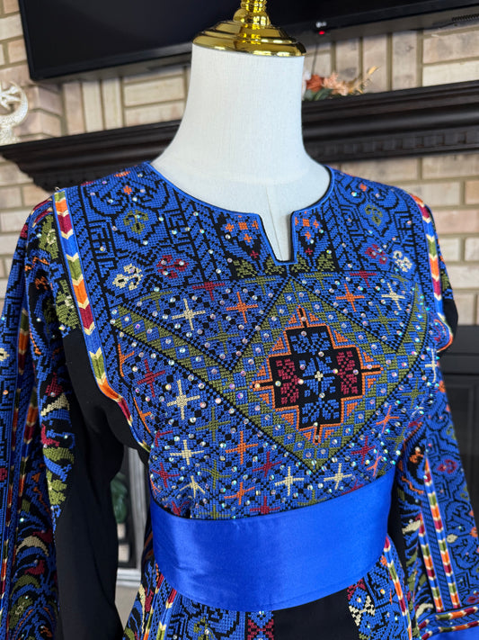 Black/Blue Beit Lahia Thobe