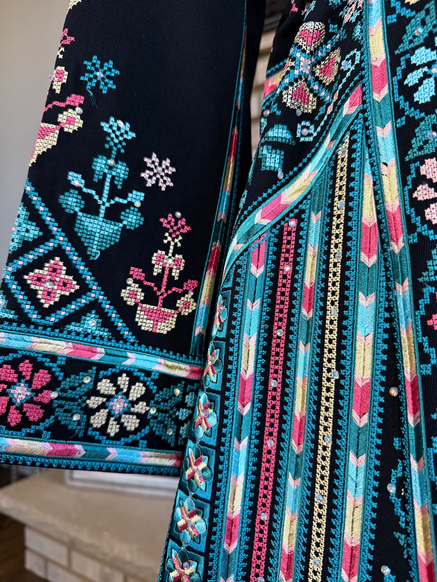 Black/Turquoise Jenin Thobe