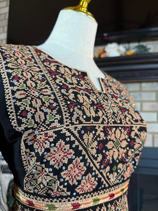 Black/Wheat Al-Aseelah Thobe