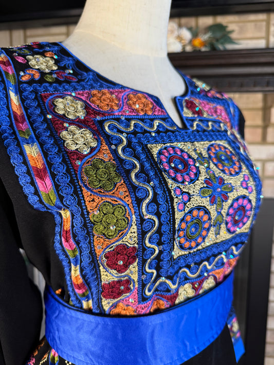 Black/Blue Malaka Thobe