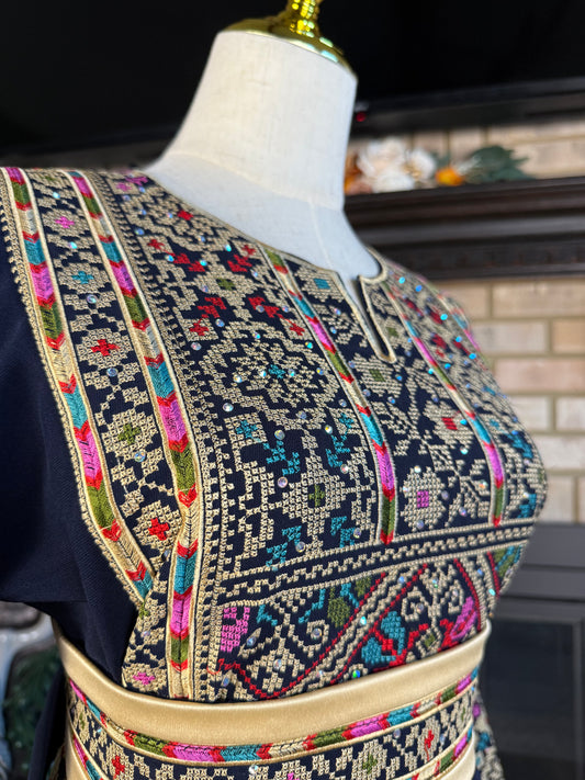 Navy Blue Queen's Thobe