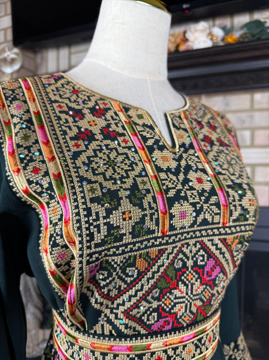 Olive Green Silwad Thobe