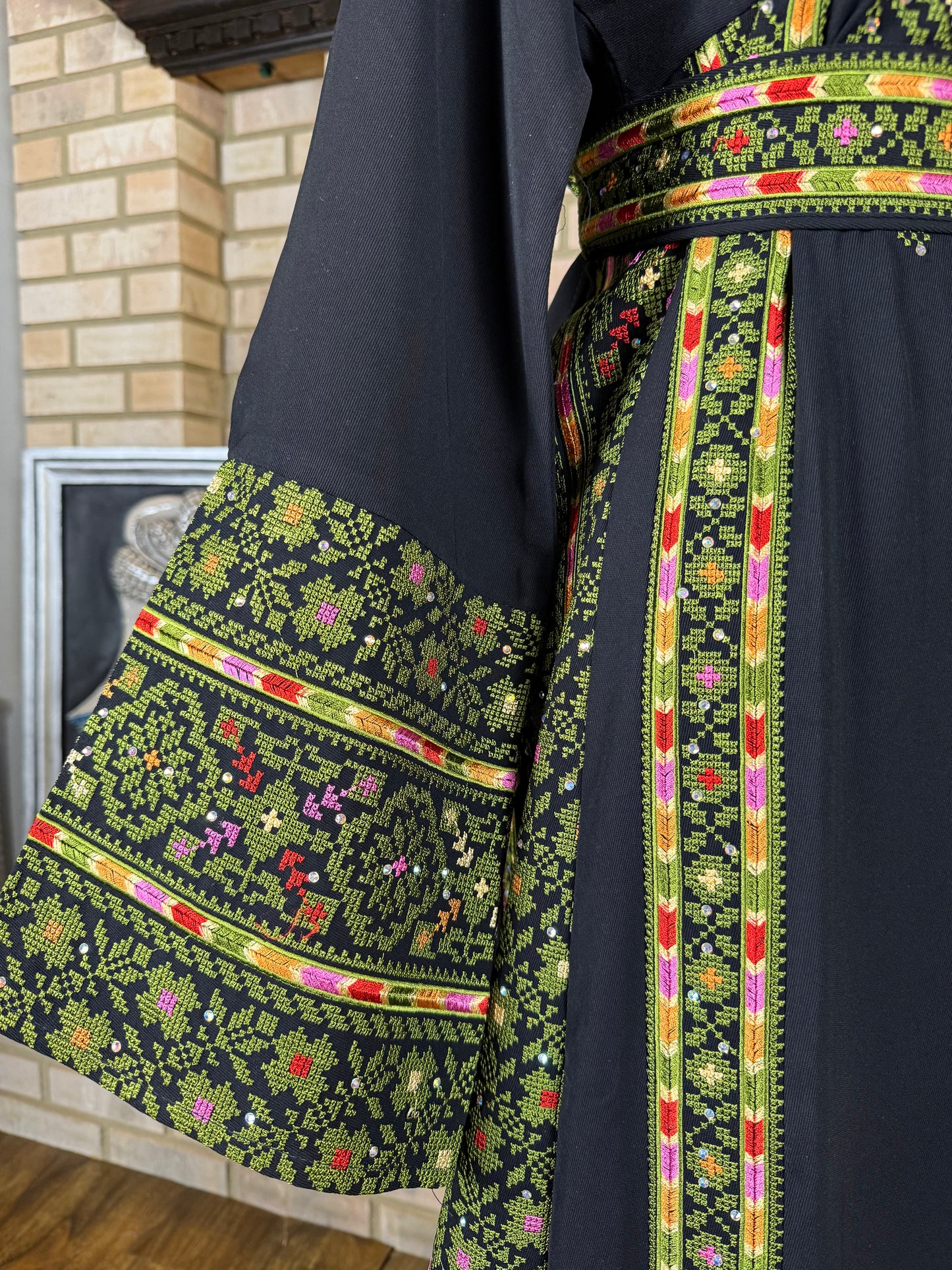 Black/Green Silwad Thobe