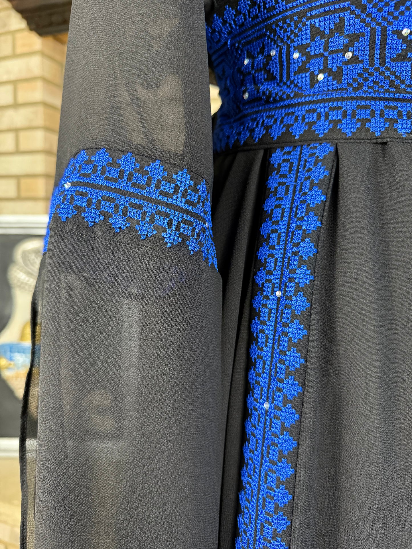 Black/Blue Tulkarm Thobe