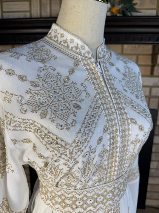White/Gold Qaftan