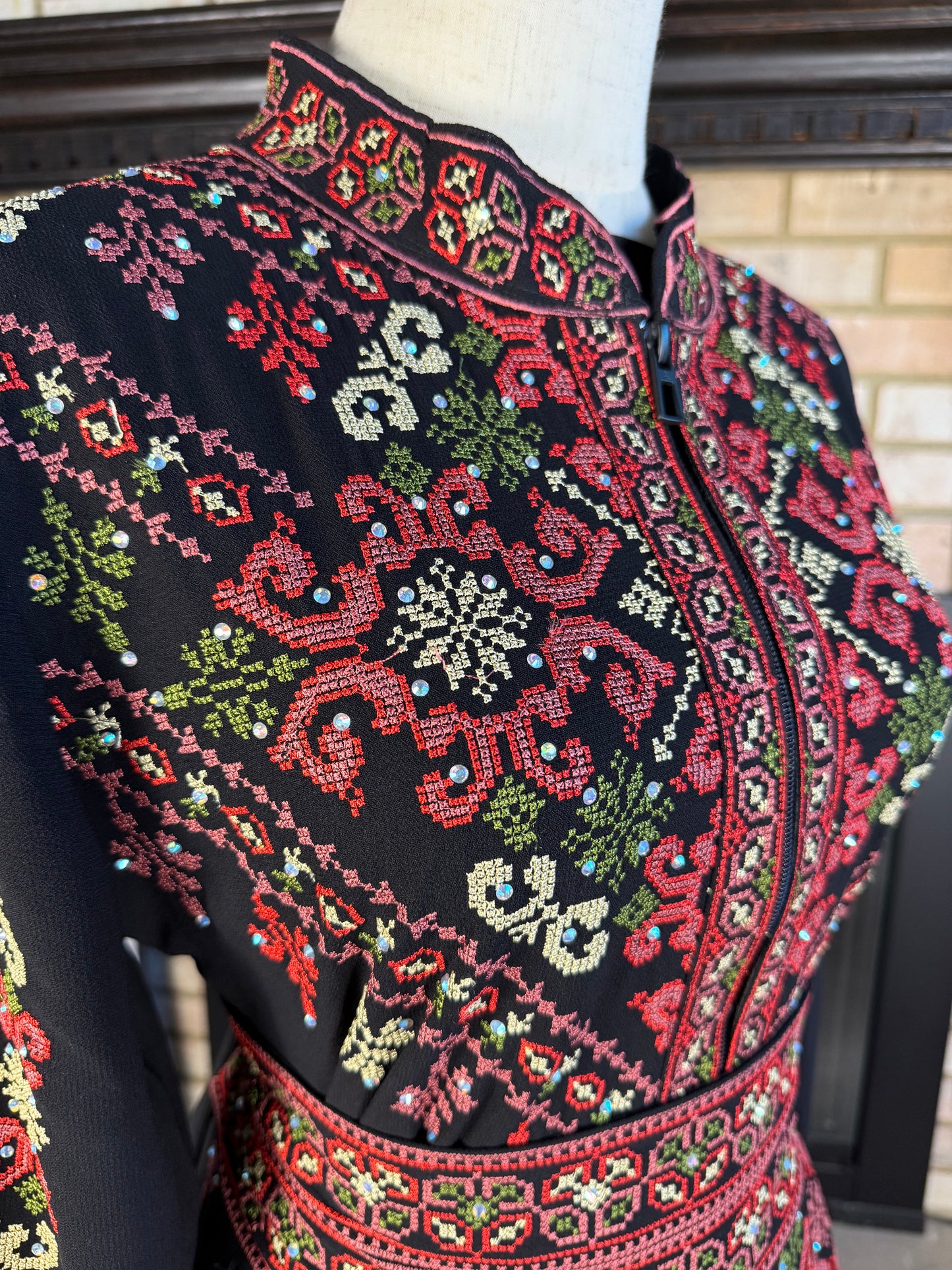 Black/Red Diamonds Qaftan