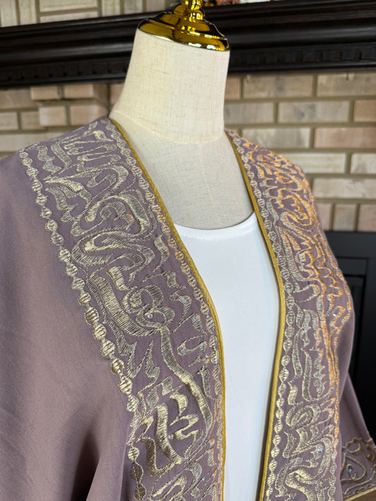 Pinkish Gray Calligraphy Besht