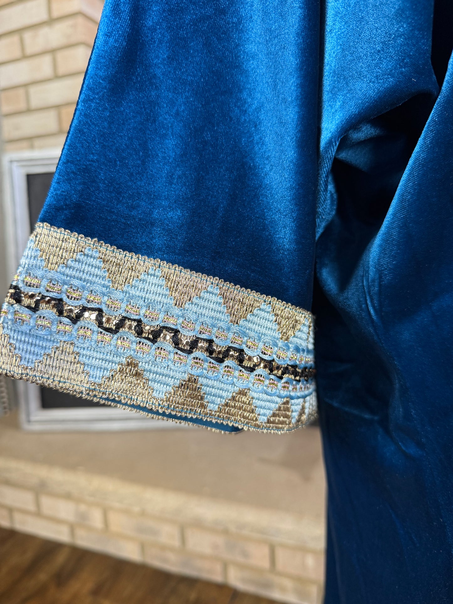 Velvet Royal Blue Pattern Besht