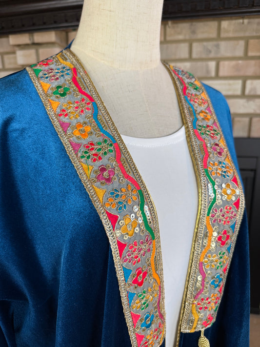 Velvet Royal Blue Pattern Besht