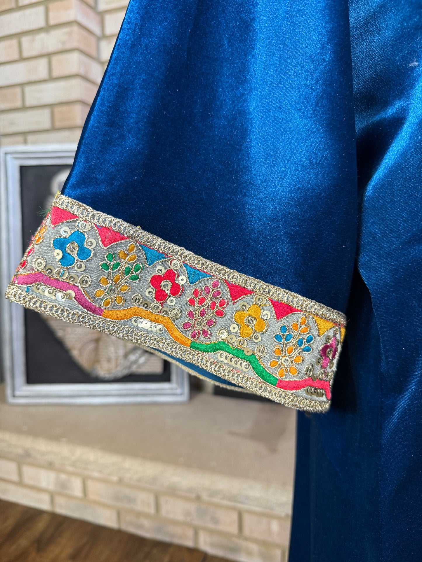 Velvet Royal Blue Pattern Besht