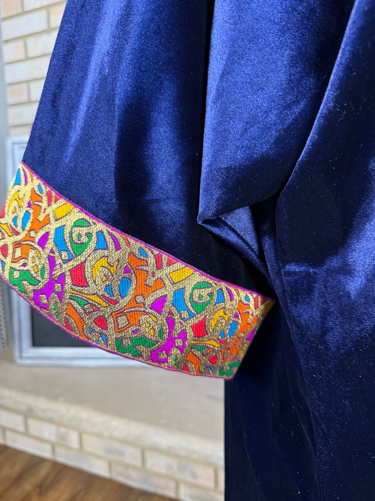 Velvet Midnight Blue Pattern Besht