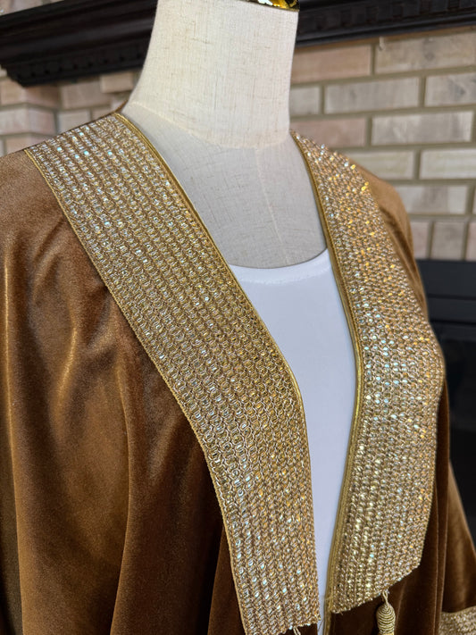 Velvet Butterscotch Gold Pattern Besht