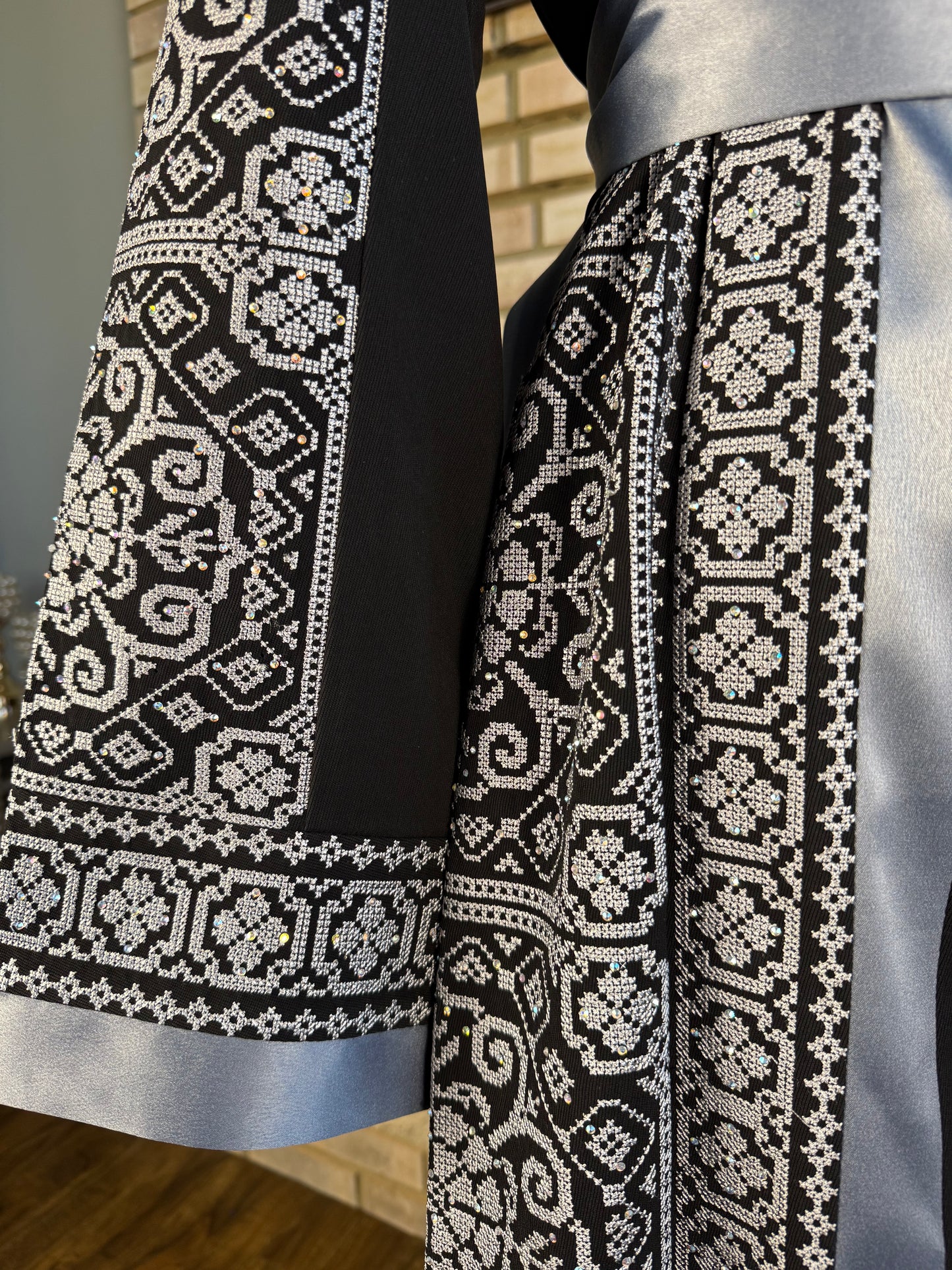 Black/Gray Falastin Thobe