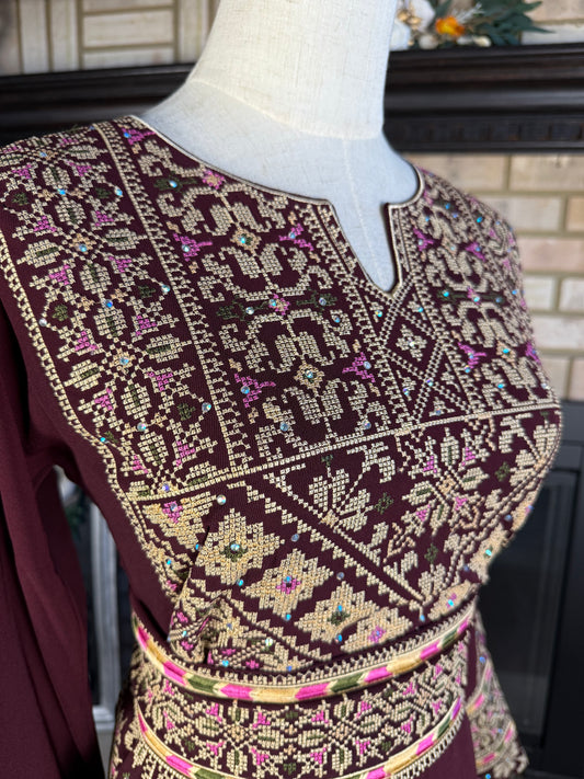 Burgundy Al-Aseelah Thobe