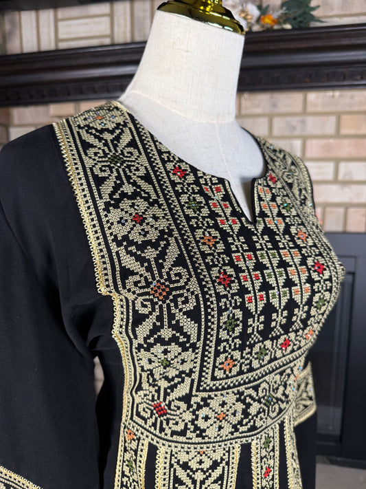 Black/Wheat Jerusalem Thobe