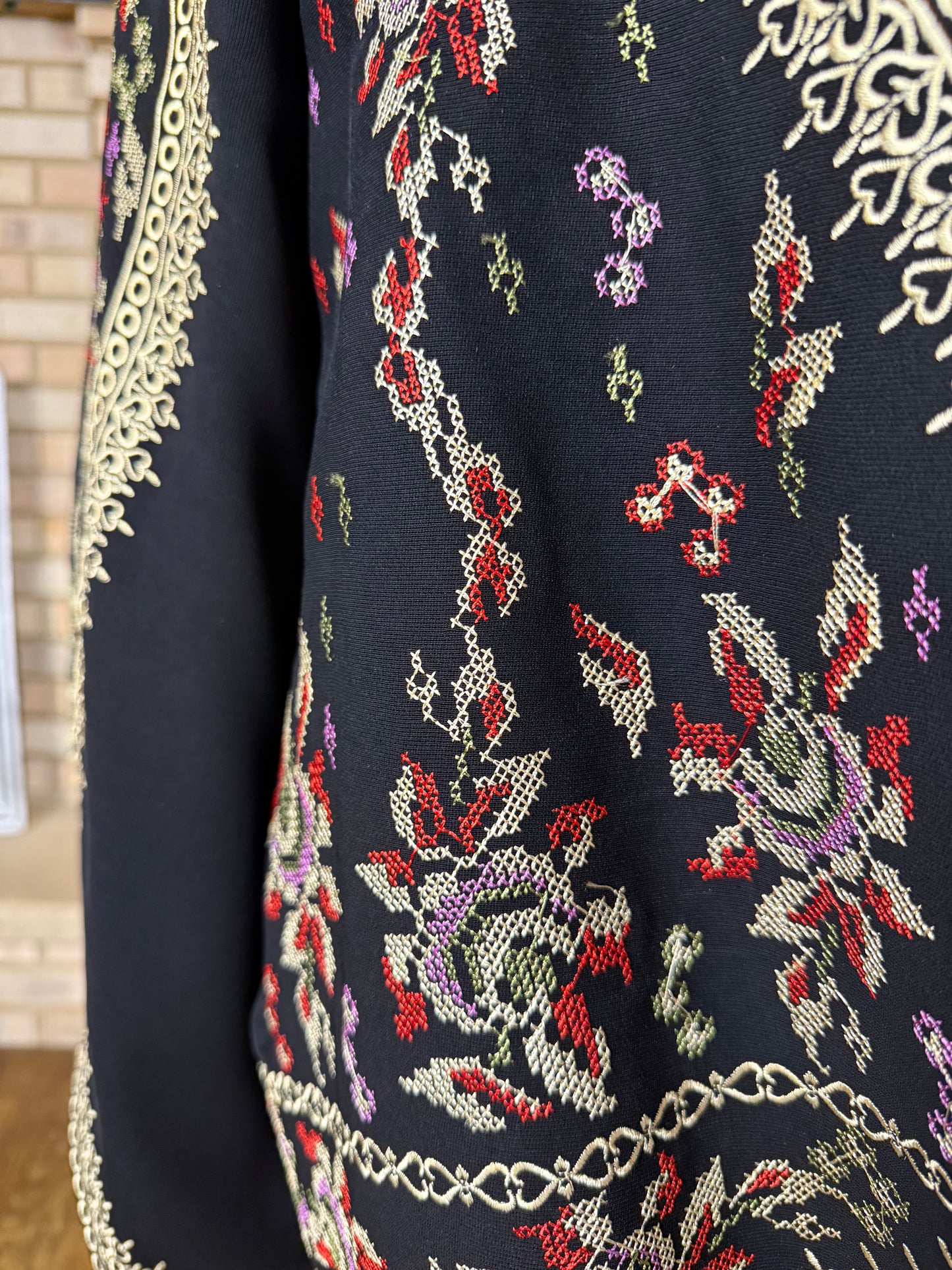 Gold (Multicolor) Embroidery Cardigan