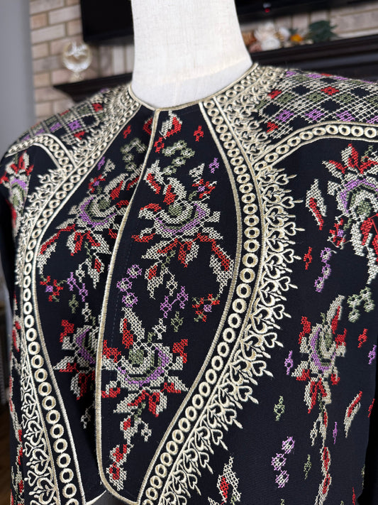 Gold (Multicolor) Embroidery Cardigan