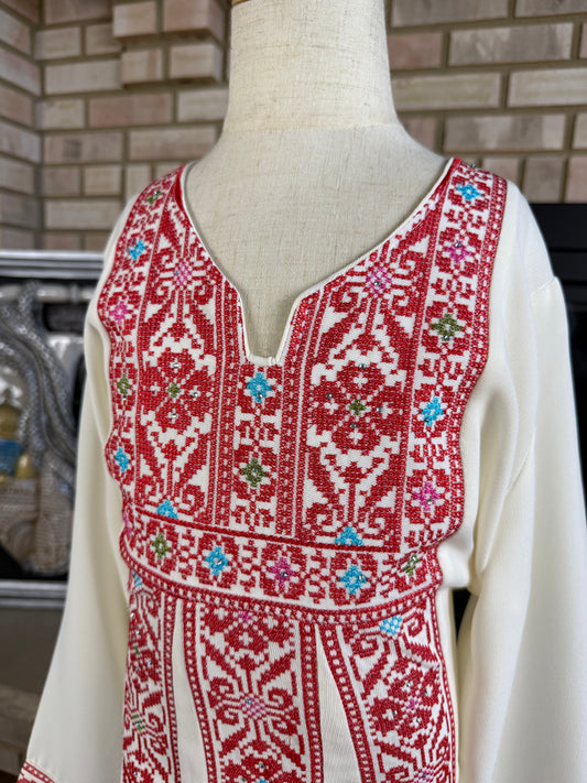 Kids White Traditional Thobe