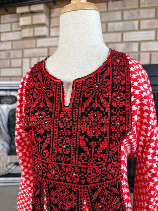 Kids Red Kuffiyeh Traditional Thobe