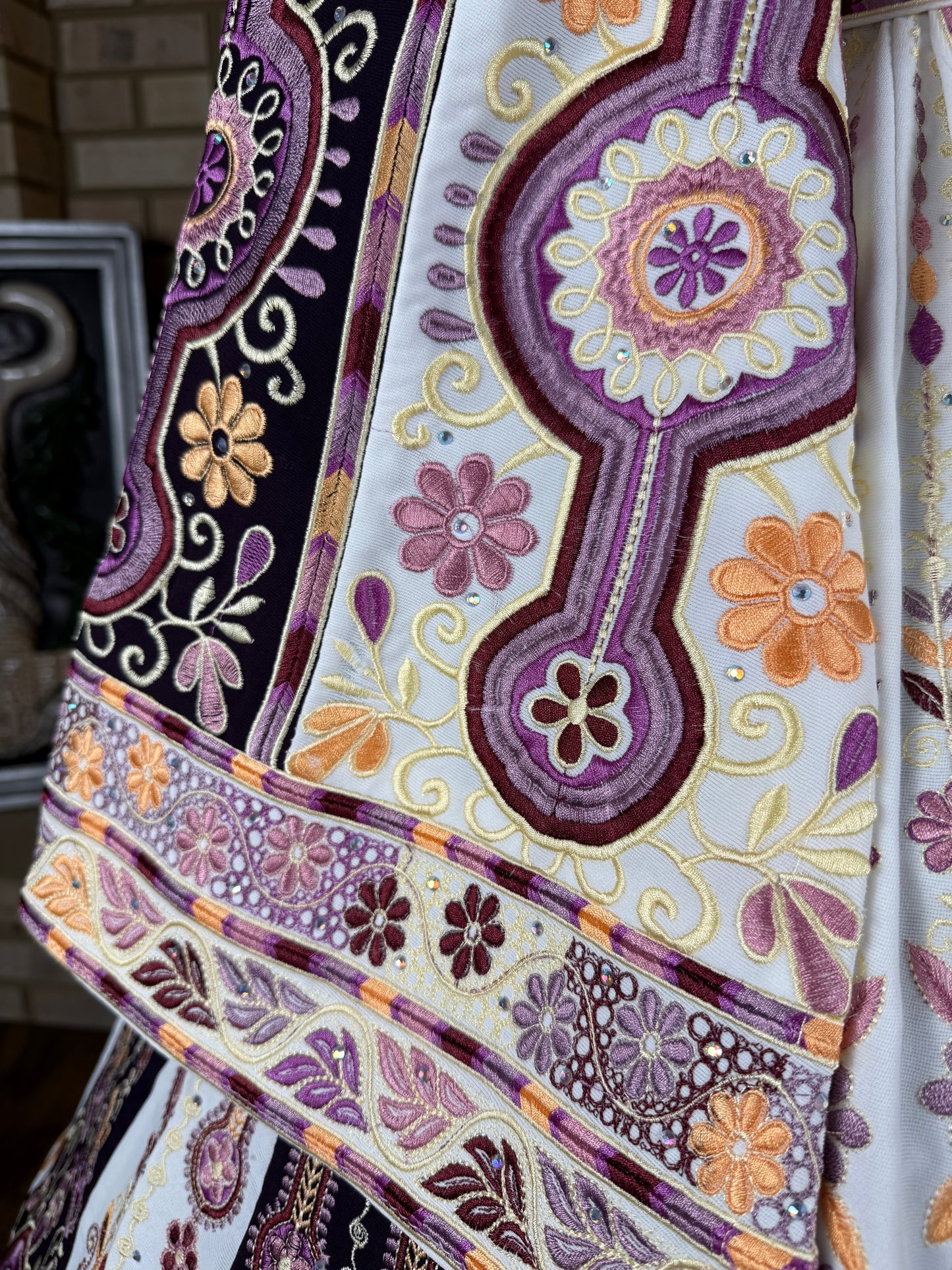 White/Purple Bridal Thobe