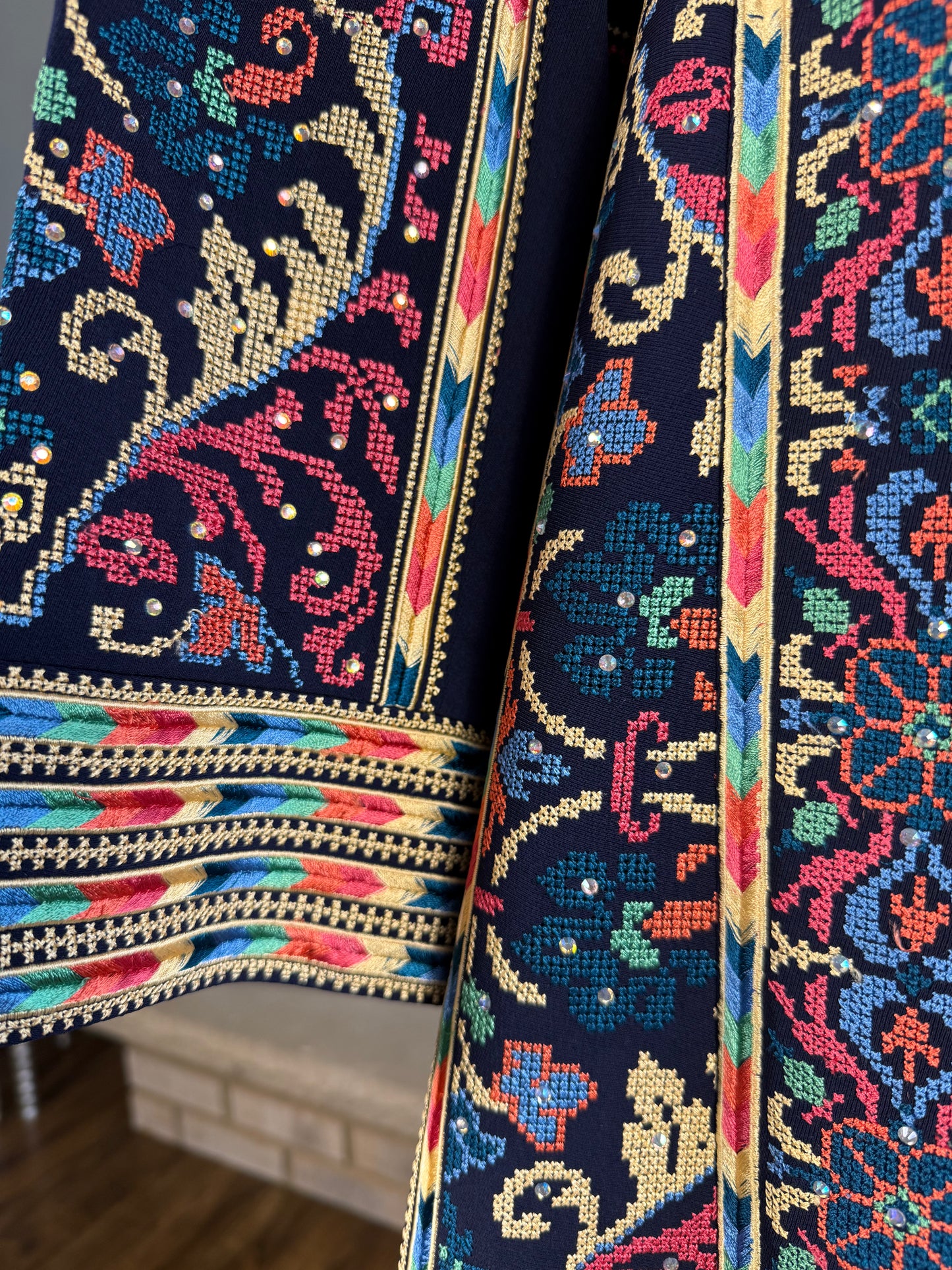 Navy Blue Gaza Thobe