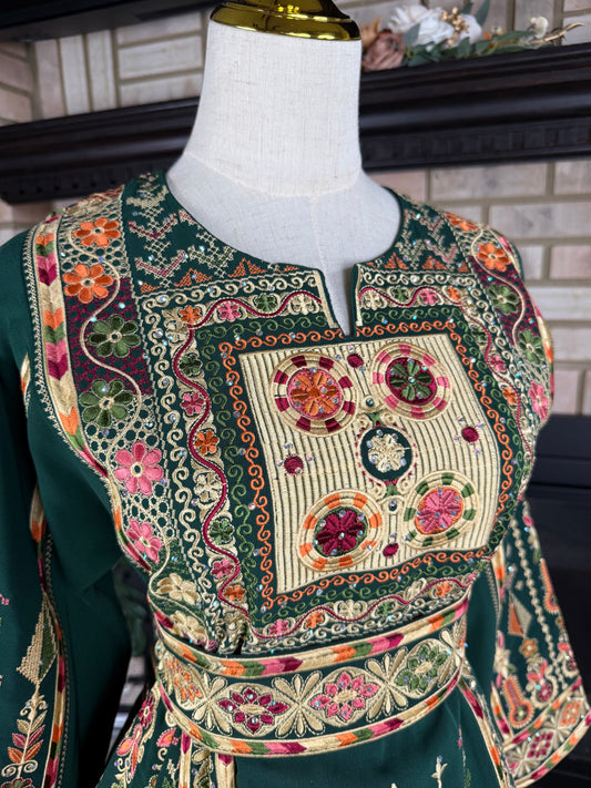 Green Jenin's Bride Thobe