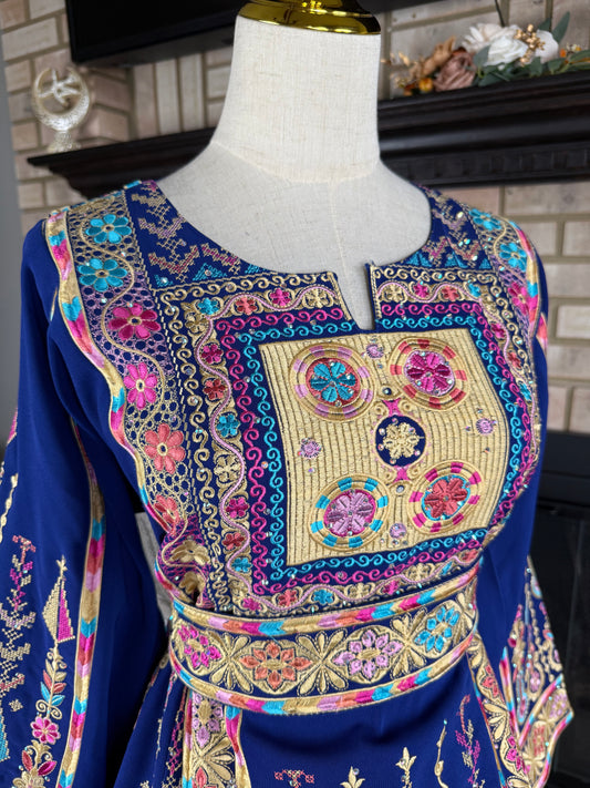 Blue Jenin's Bride Thobe