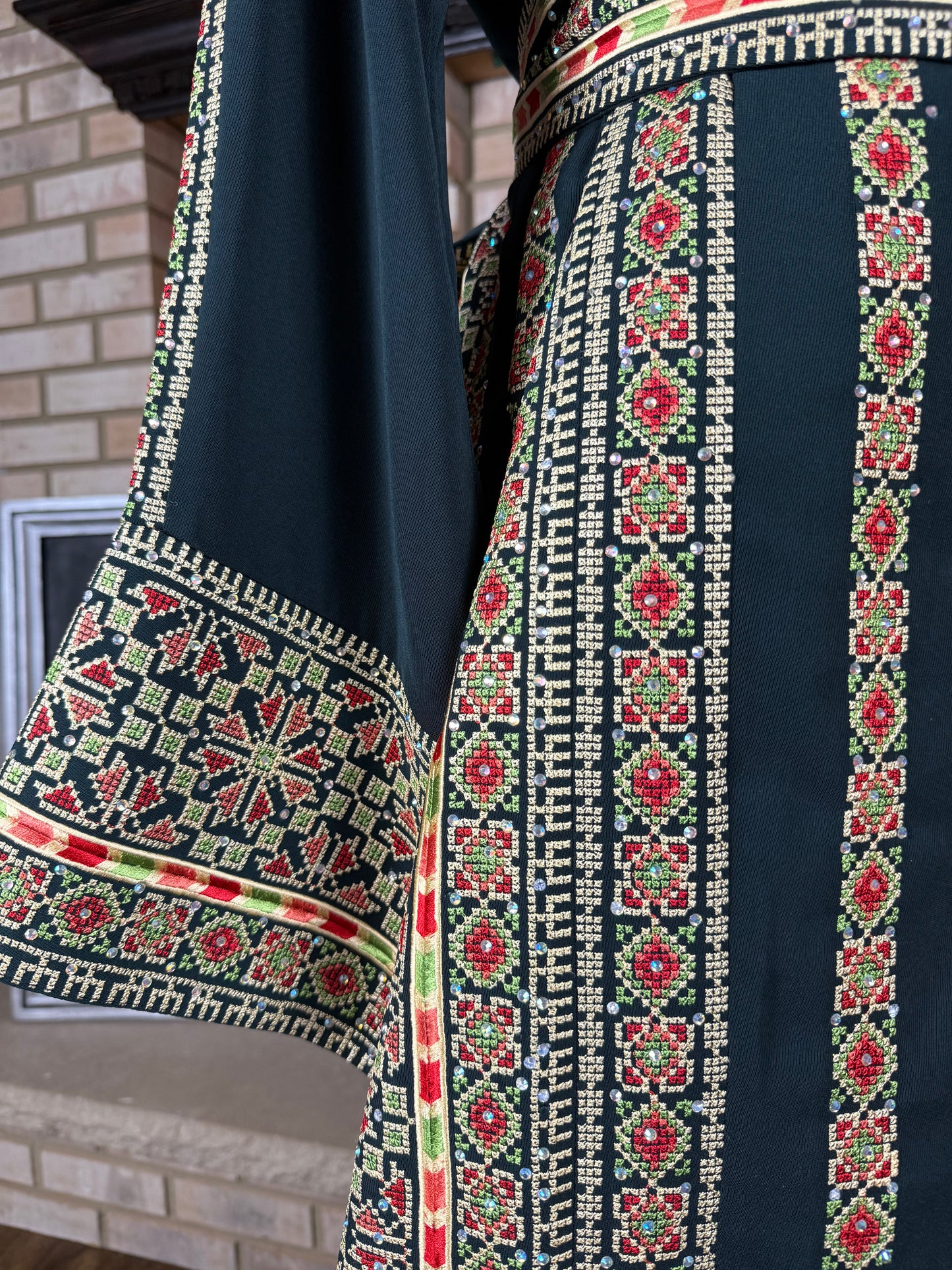 Dark Green Beisan Thobe