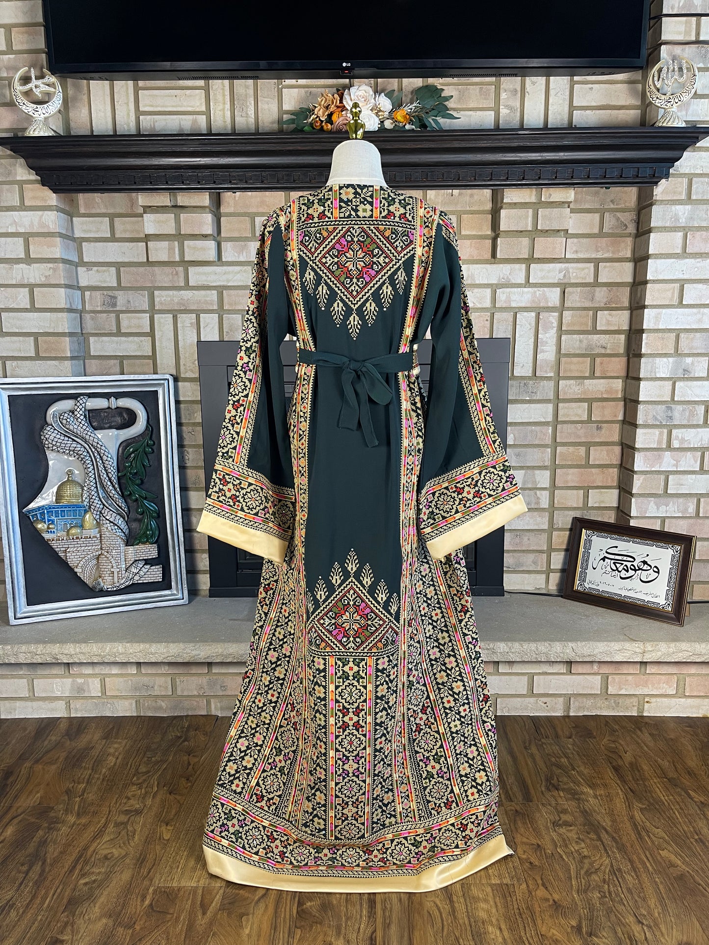 Olive Green Queen's Thobe