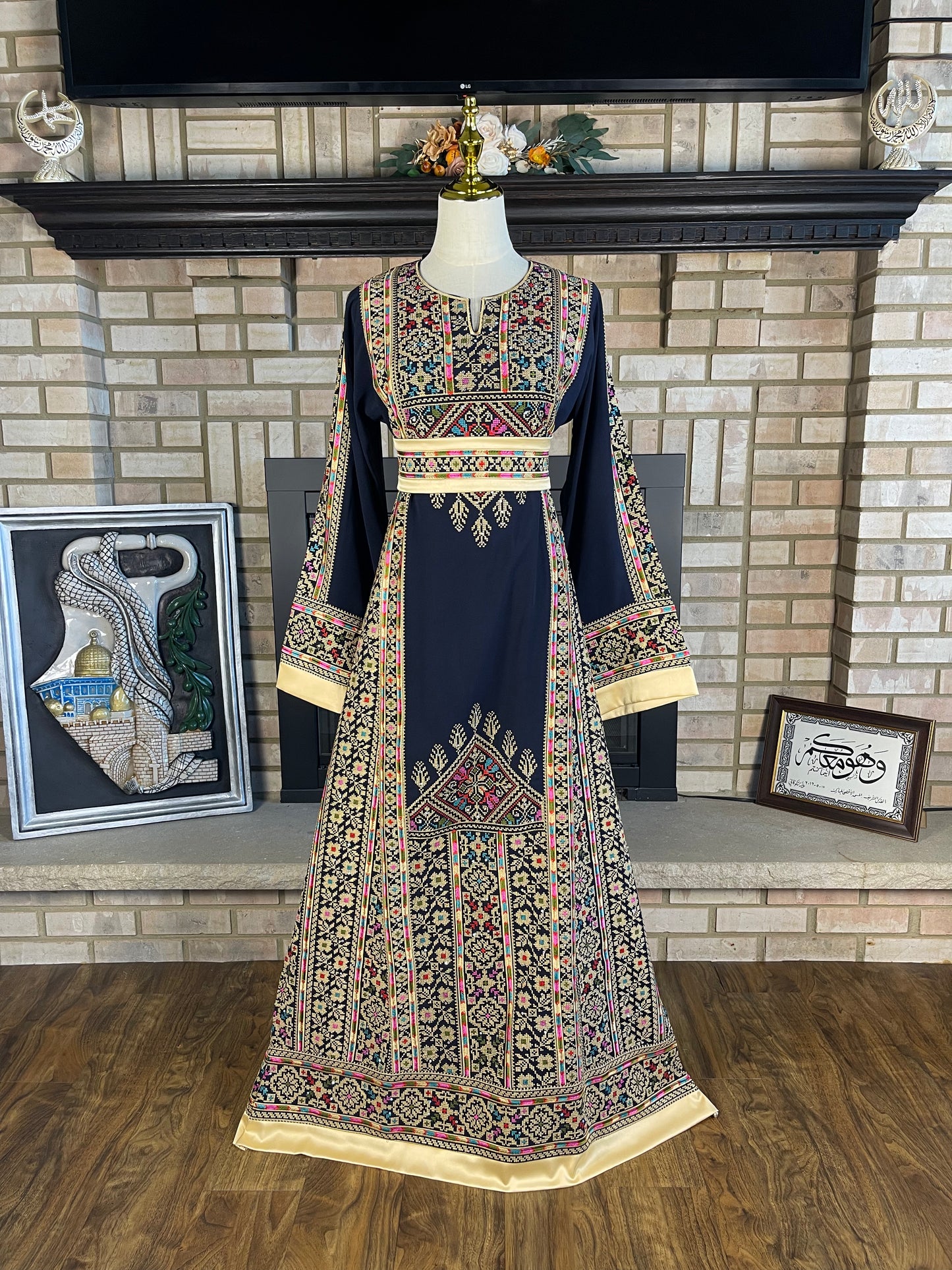 Navy Blue Queen's Thobe