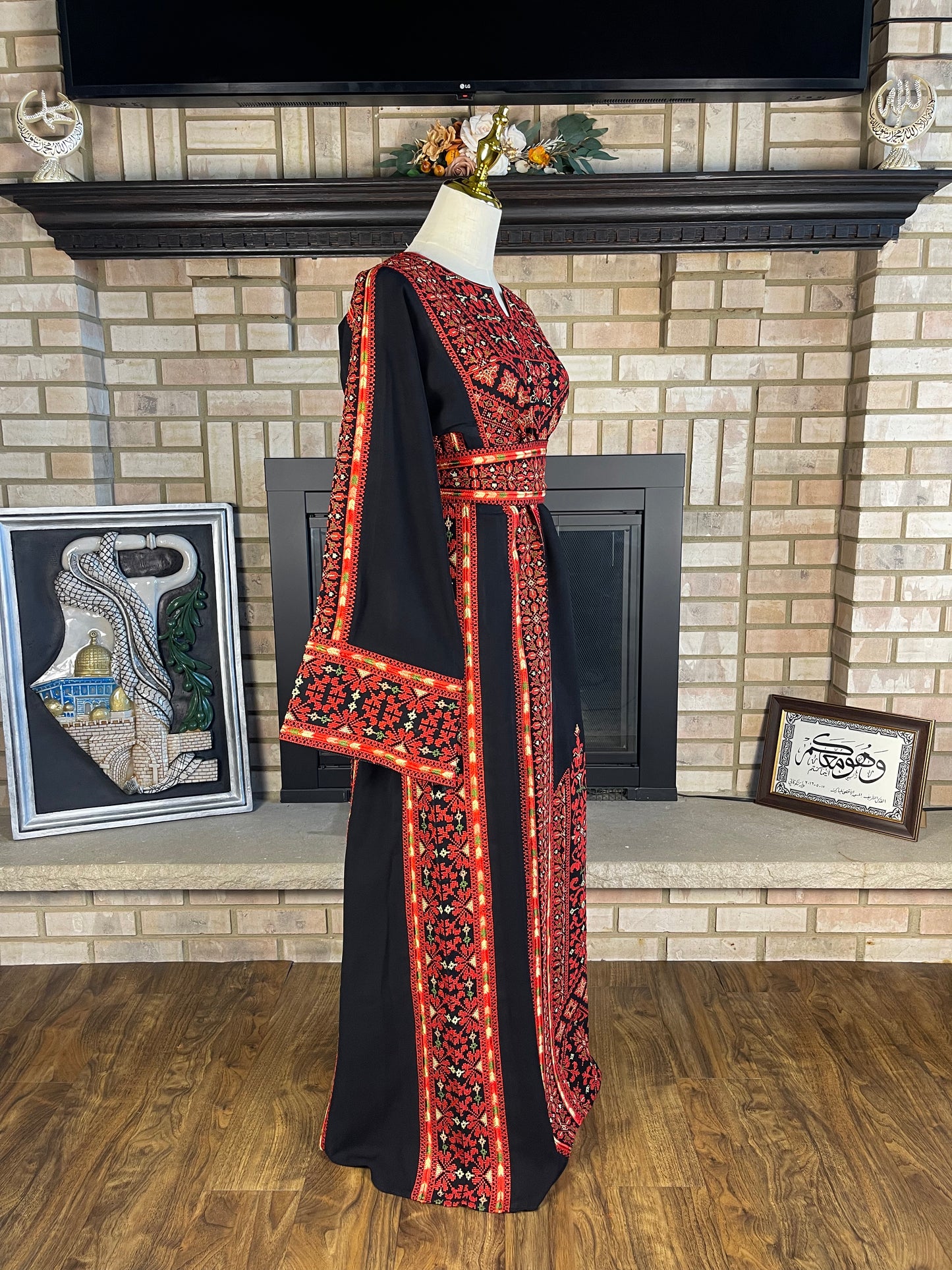 Black/Red (multicolor) Ramallah Thobe