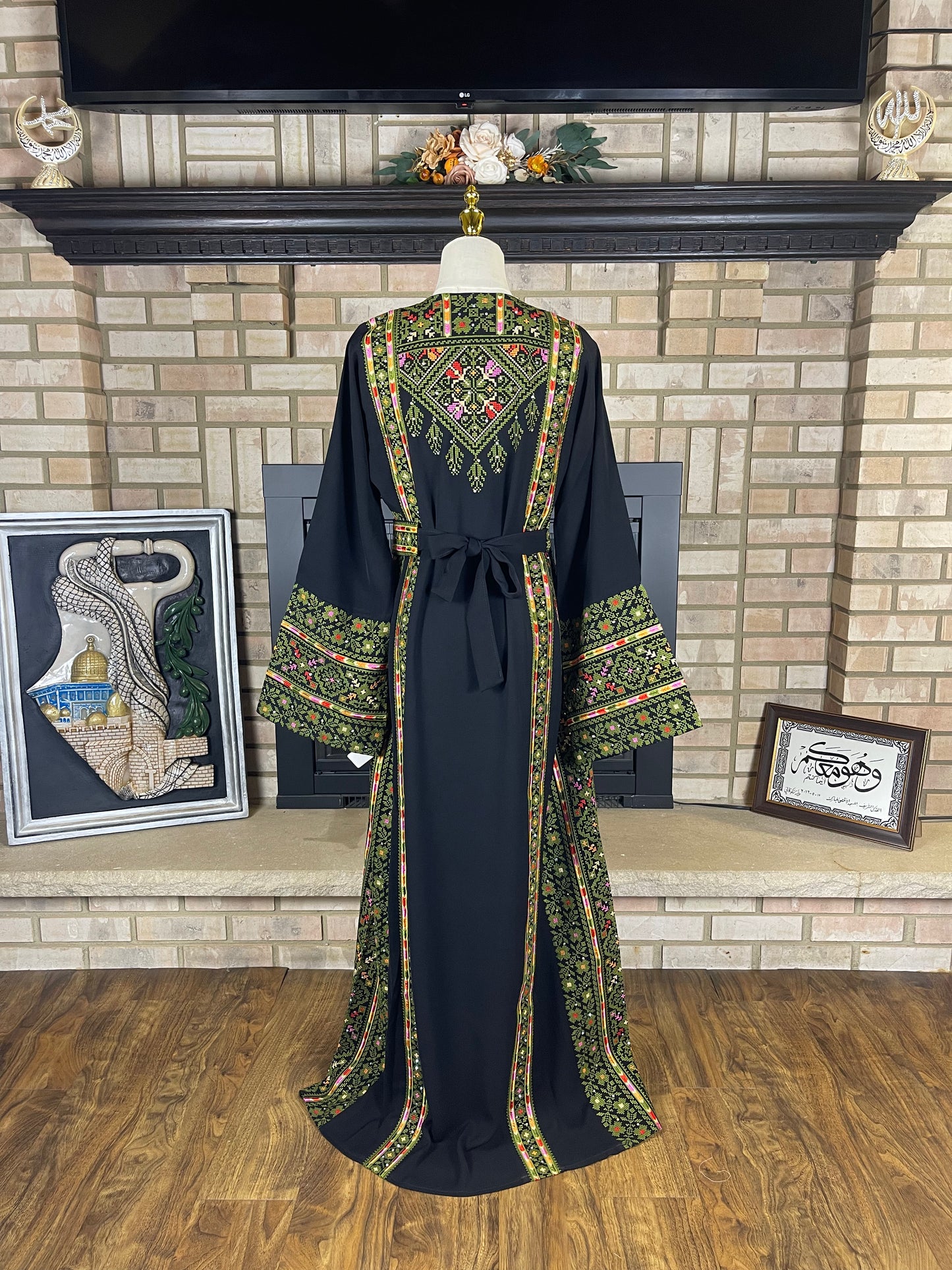 Black/Green Silwad Thobe