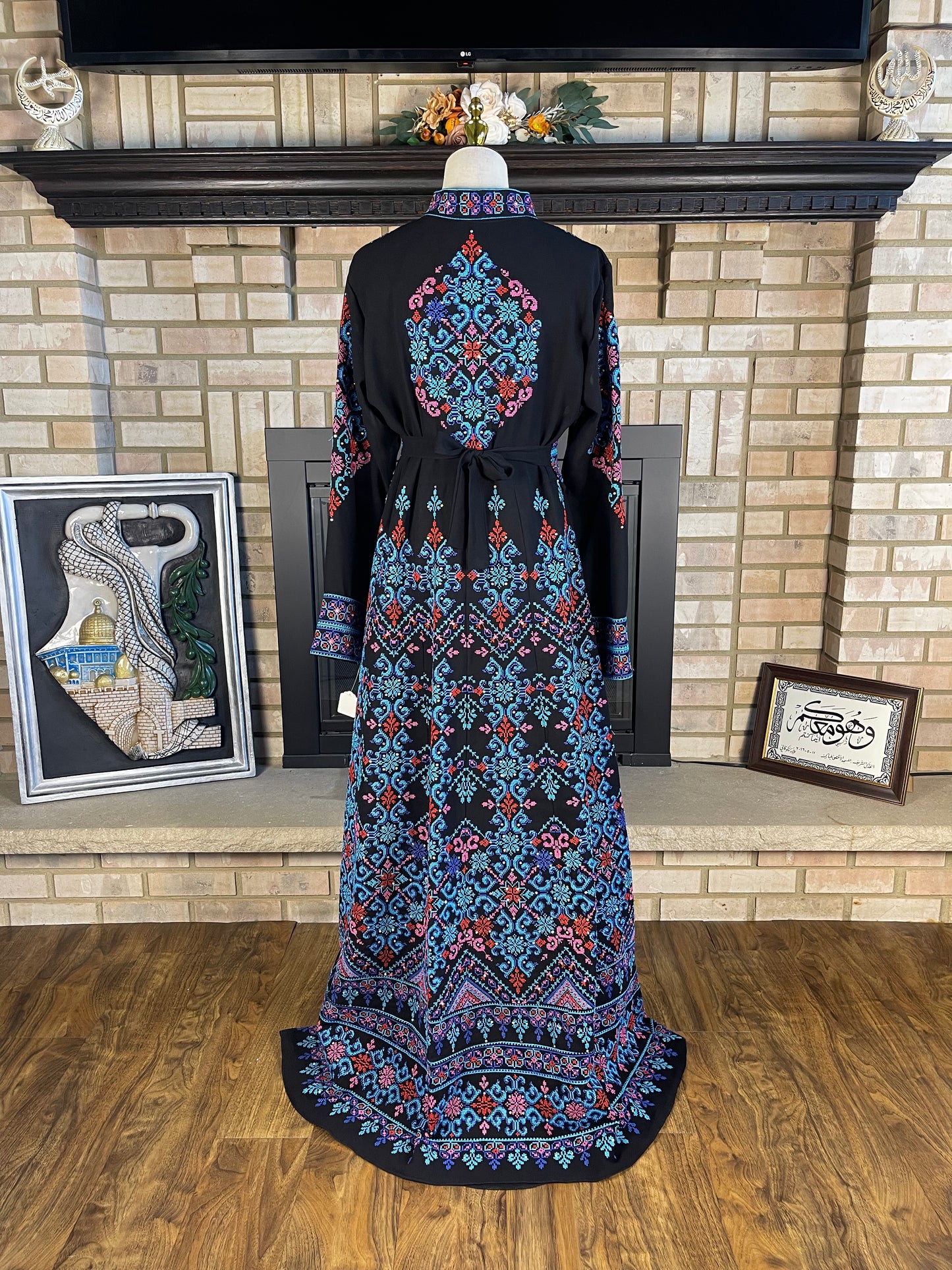 Black/Blue Diamonds Qaftan