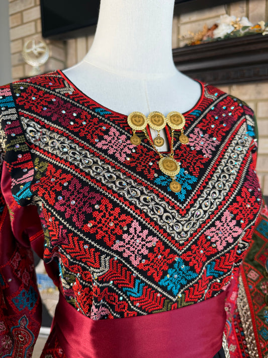 Black/Red Tiberias Thobe