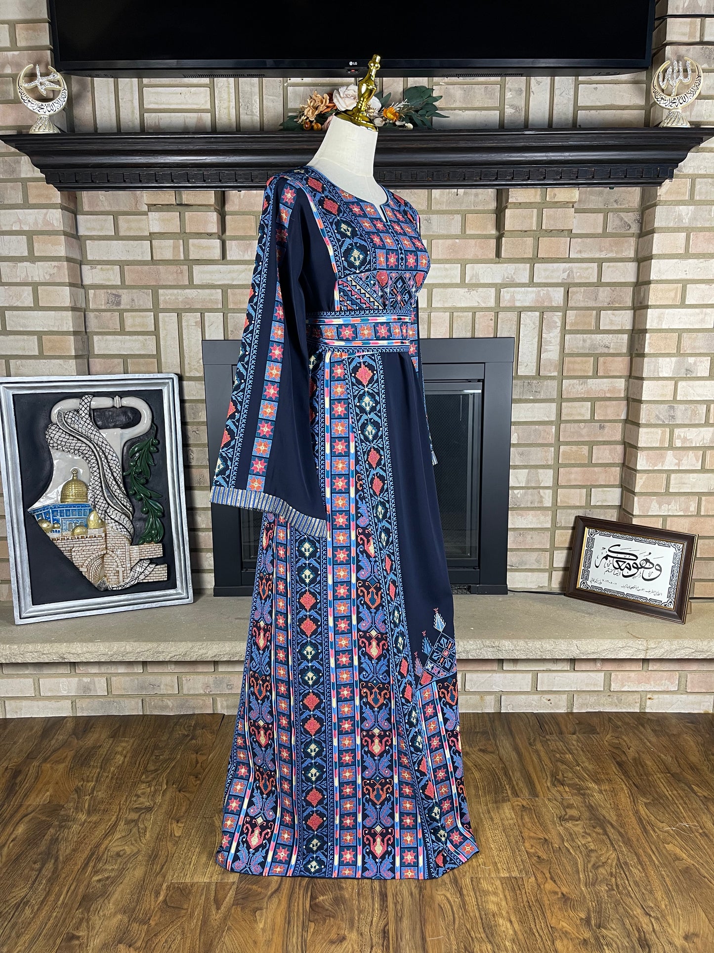 Navy blue Deir Al-Balah Thobe