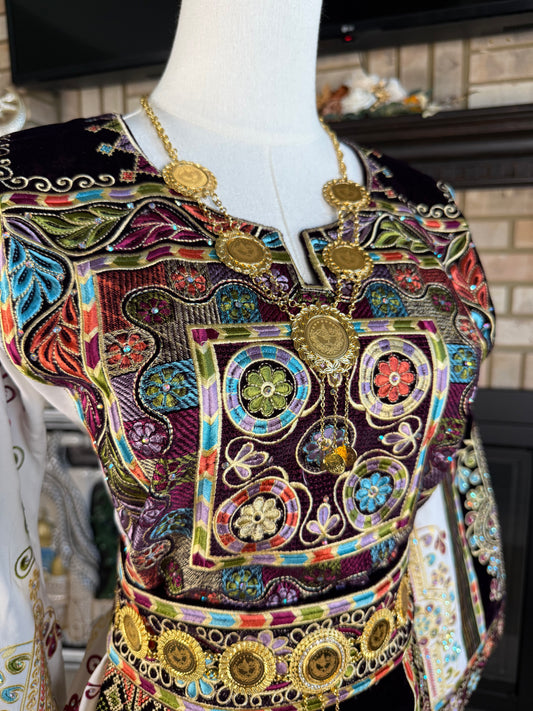 Deep Green Velvet Malaka Thobe