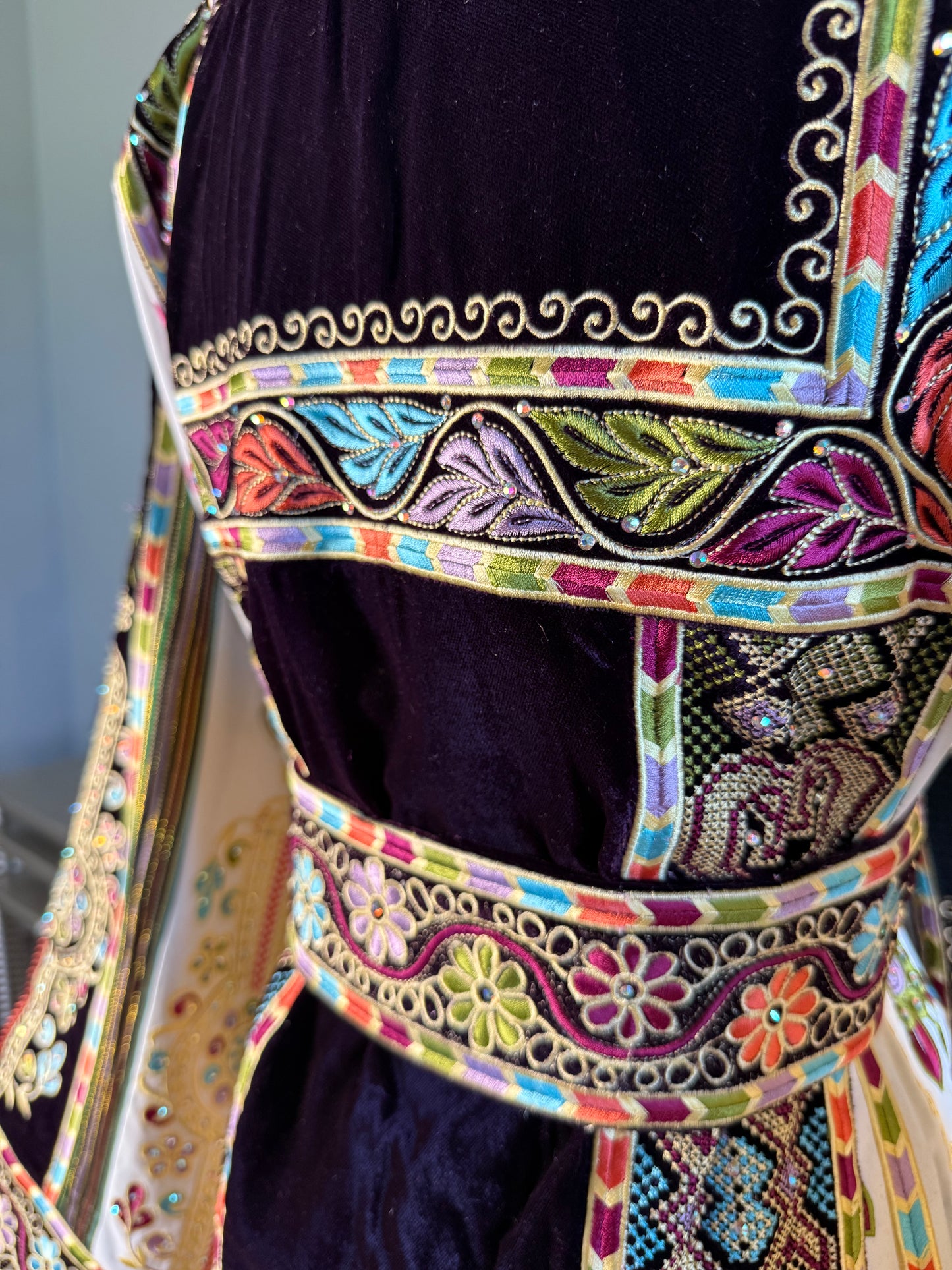 Dark Purple Velvet Malaka Thobe