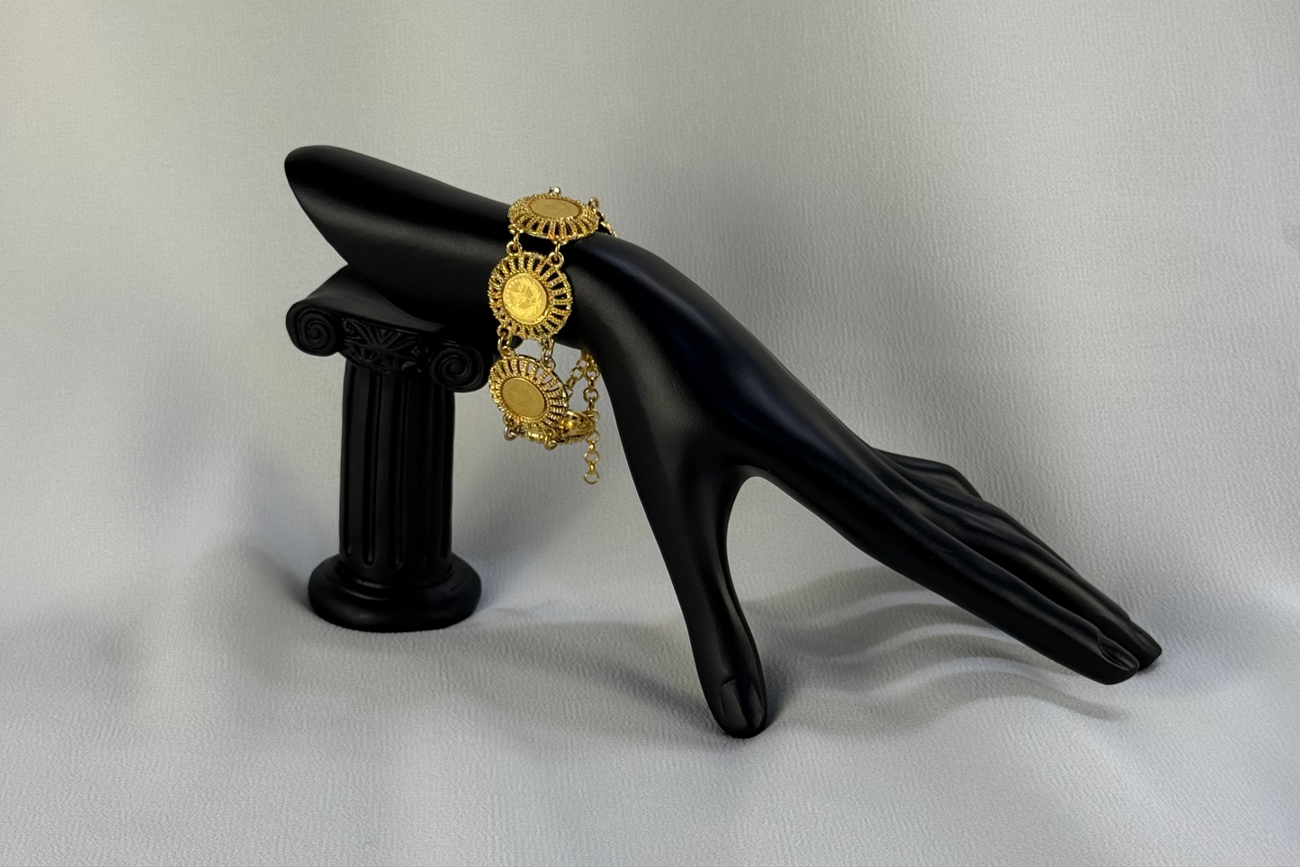 Traditional Golden Coin Bracelet