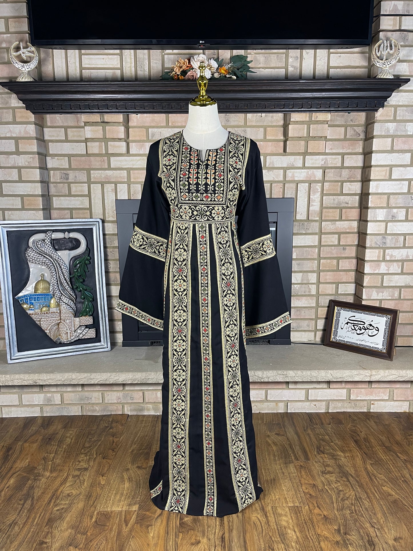 Black/Wheat Jerusalem Thobe