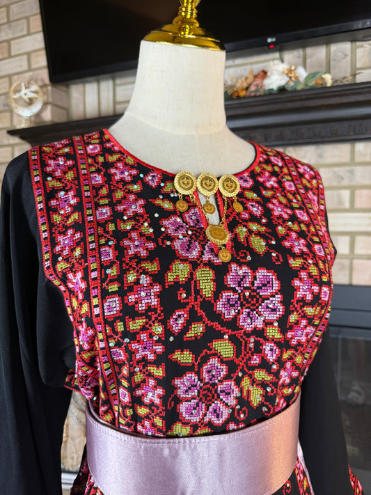 Black/Pink Jaffa Thobe