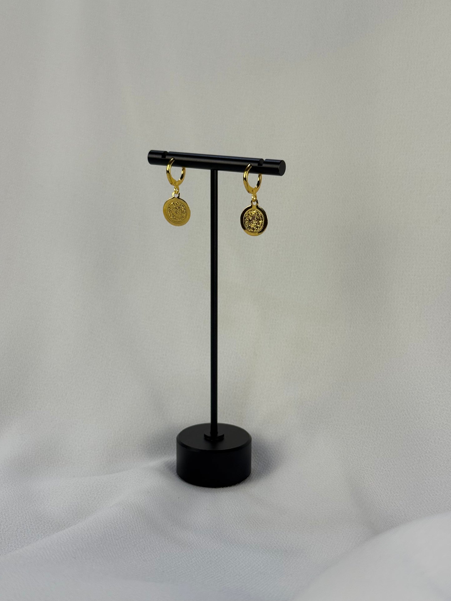 Traditional Golden Coin "Lira" Earrings
