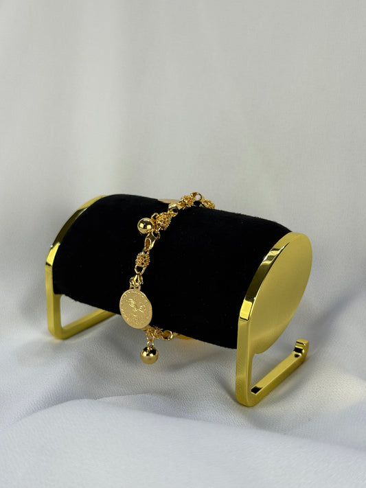 Golden Coin "Lira" Bracelet