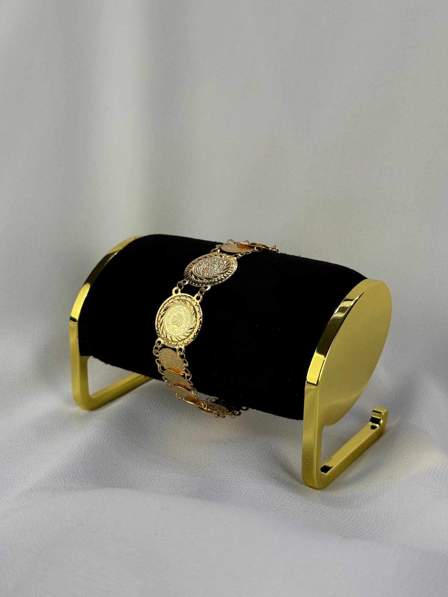 Light Golden Coin "Lira" Bracelet