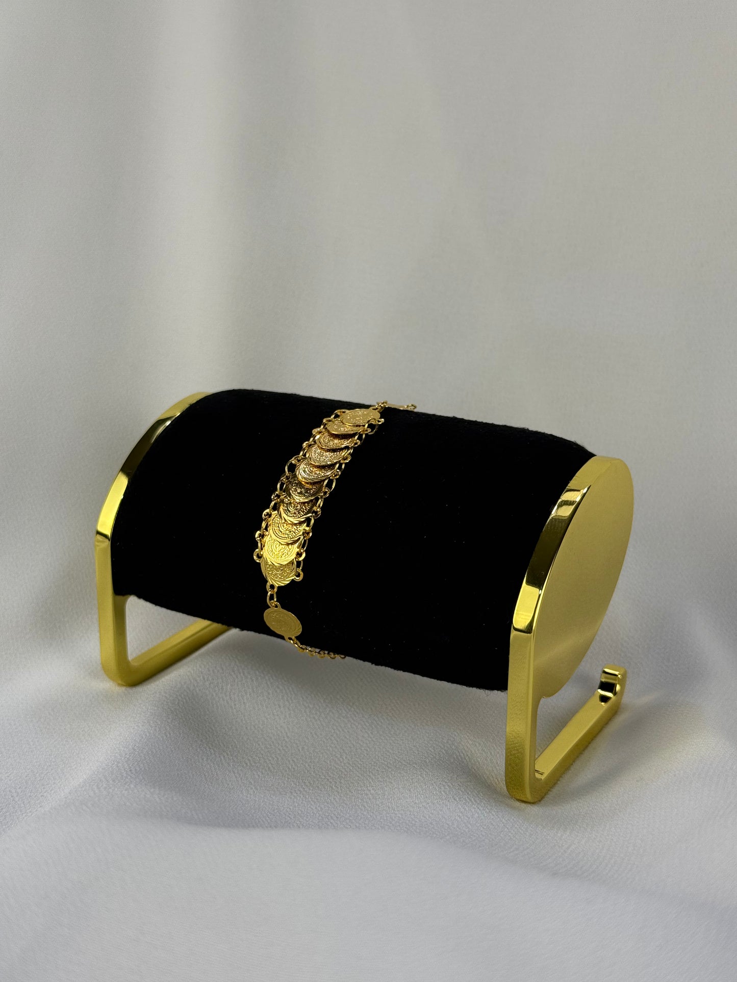Light Golden Coin "Lira" Bracelet