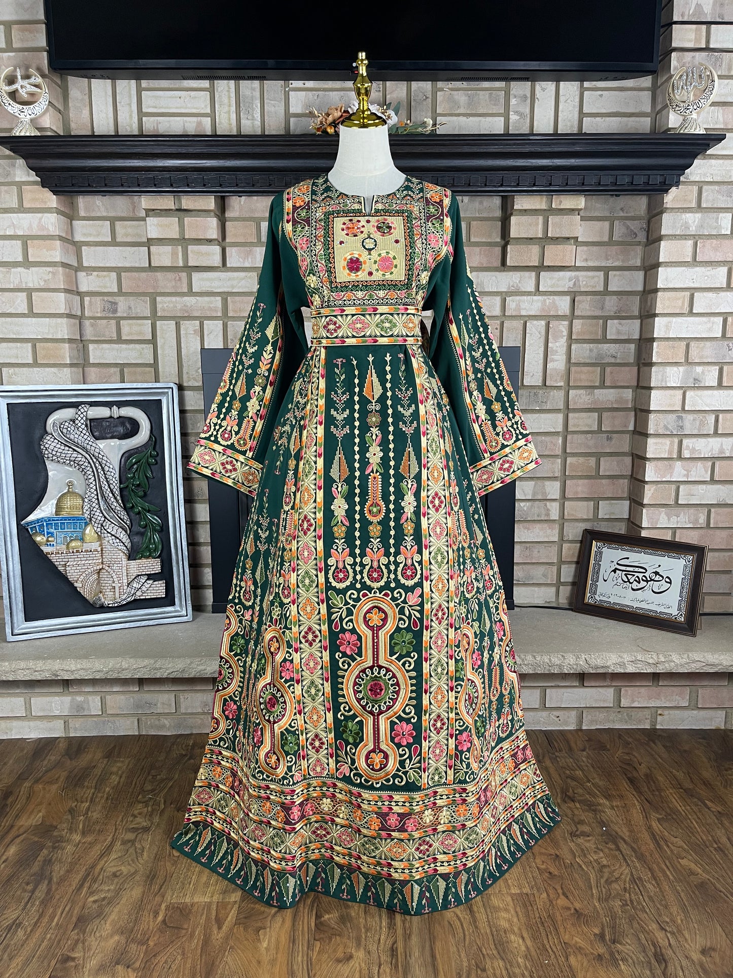 Green Jenin's Bride Thobe