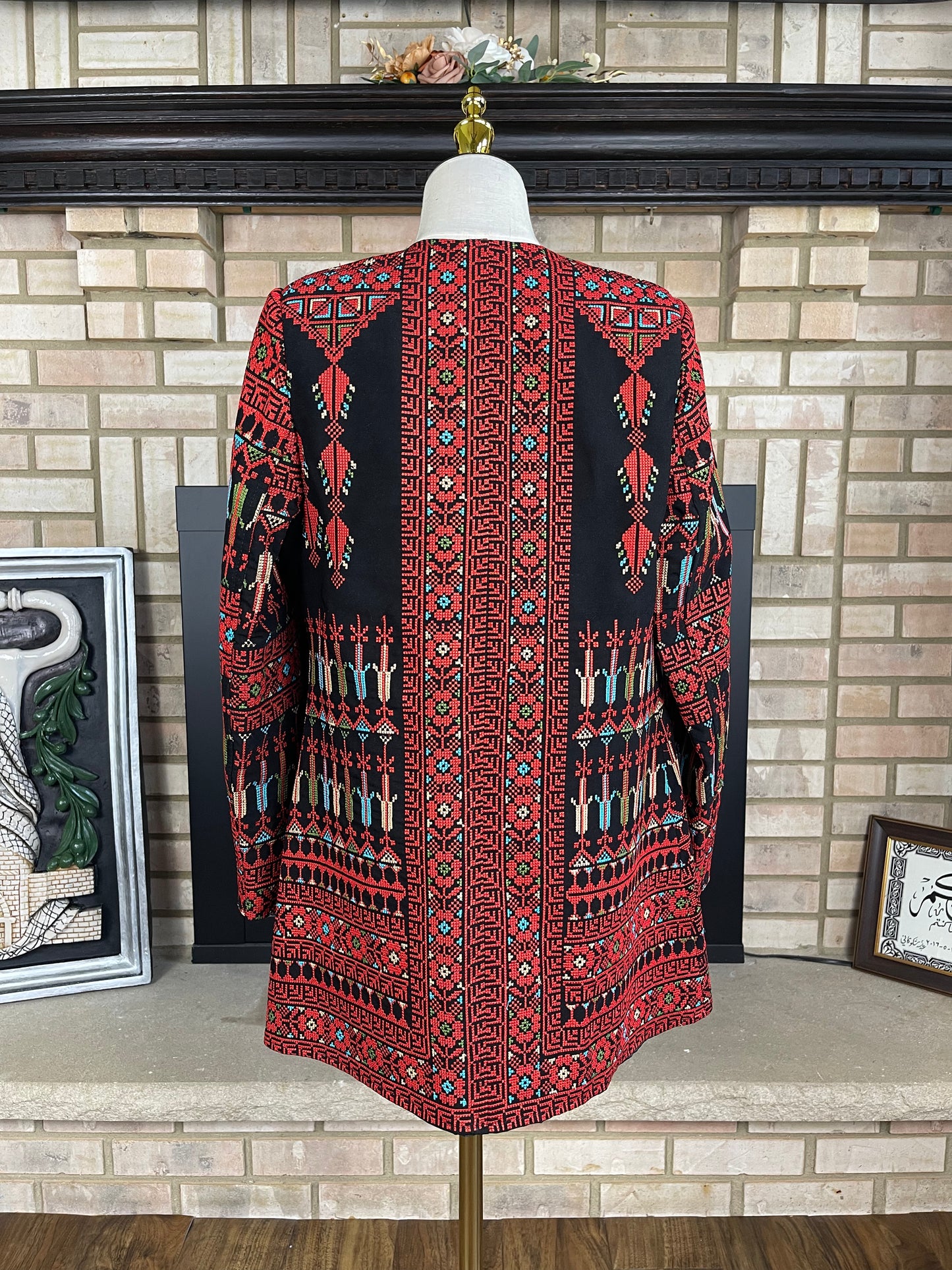 Black Tatreez Cardigan