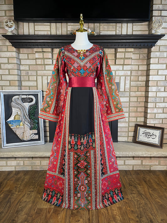 Black/Red Tiberias Thobe